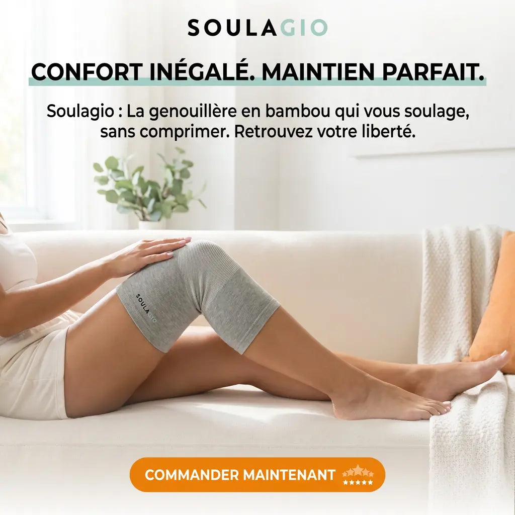 Soulagio : La genouillère en bambou choisie par des milliers de Français pour soulager les douleurs du genou