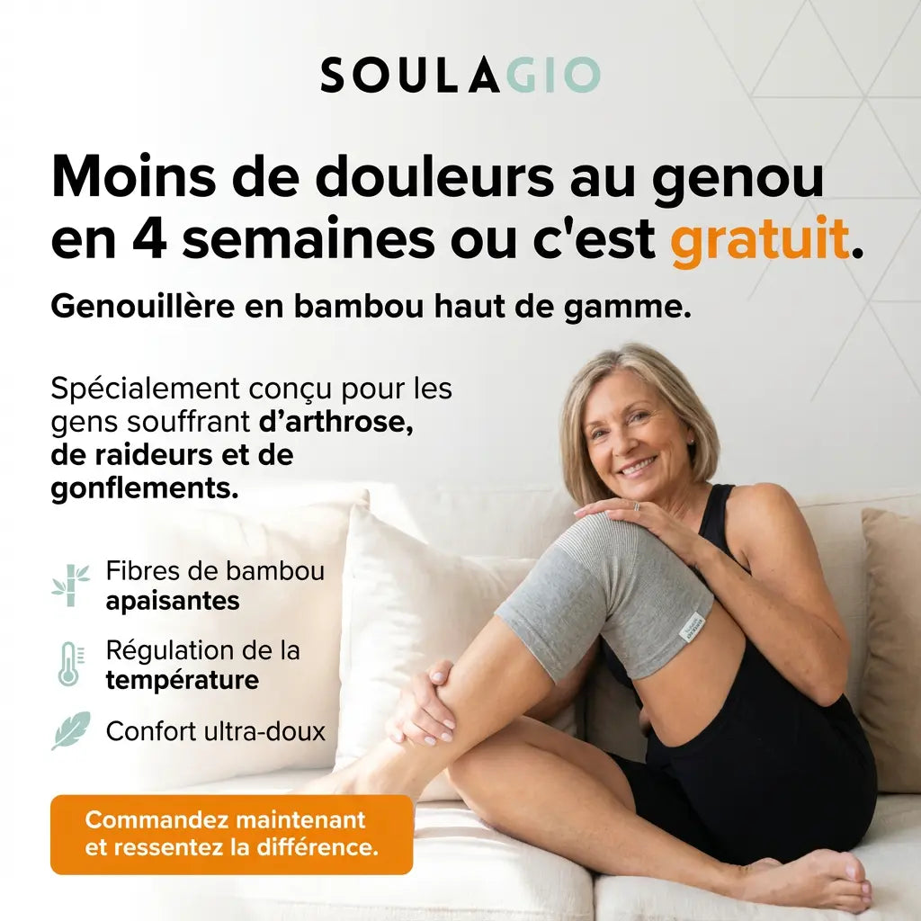 Soulagio : La genouillère en bambou choisie par des milliers de Français pour soulager les douleurs du genou