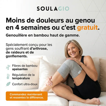 Soulagio : La genouillère en bambou choisie par des milliers de Français pour soulager les douleurs du genou