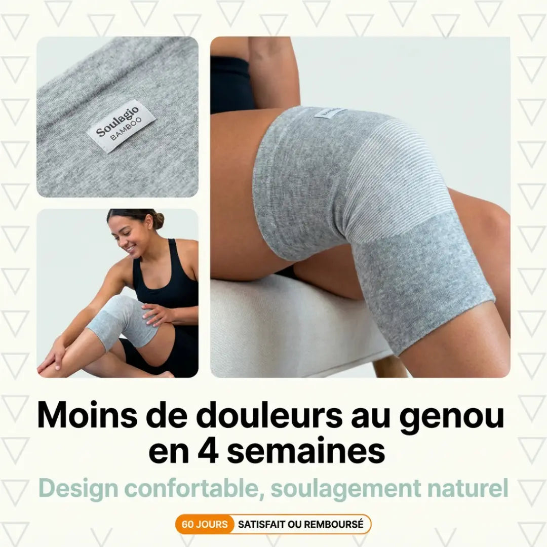 Soulagio : La genouillère en bambou choisie par des milliers de Français pour soulager les douleurs du genou
