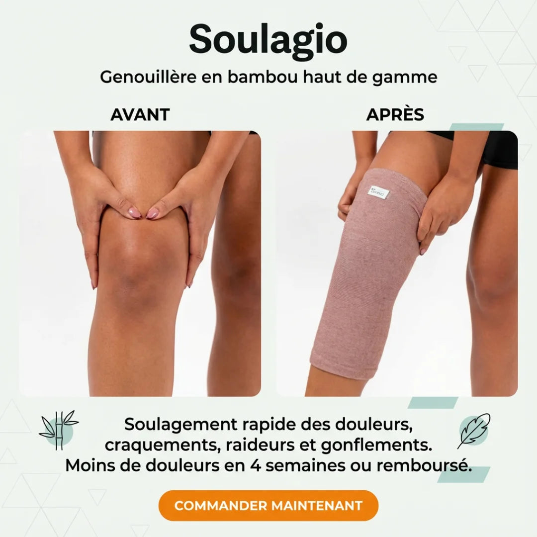 Soulagio : La genouillère en bambou choisie par des milliers de Français pour soulager les douleurs du genou